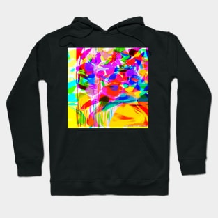 Abstract Mod Pop Art Flower Bouquet Hoodie